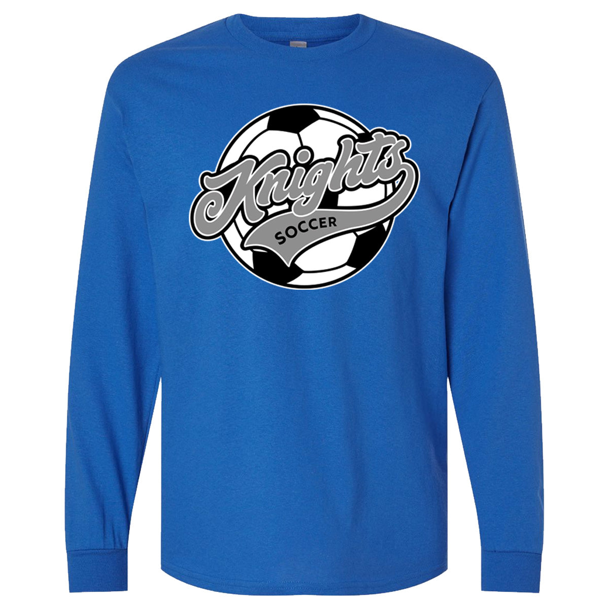 Windsor - Knights Soccer Script - True Royal (Tee/DriFit/Hoodie/Sweatshirt)