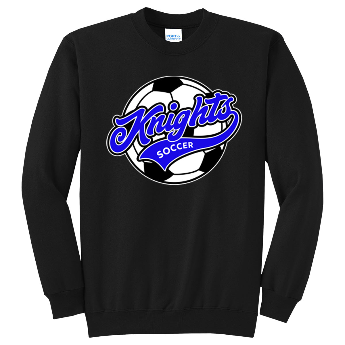 Windsor - Knights Soccer Script - Black (Tee/DriFit/Hoodie/Sweatshirt)a