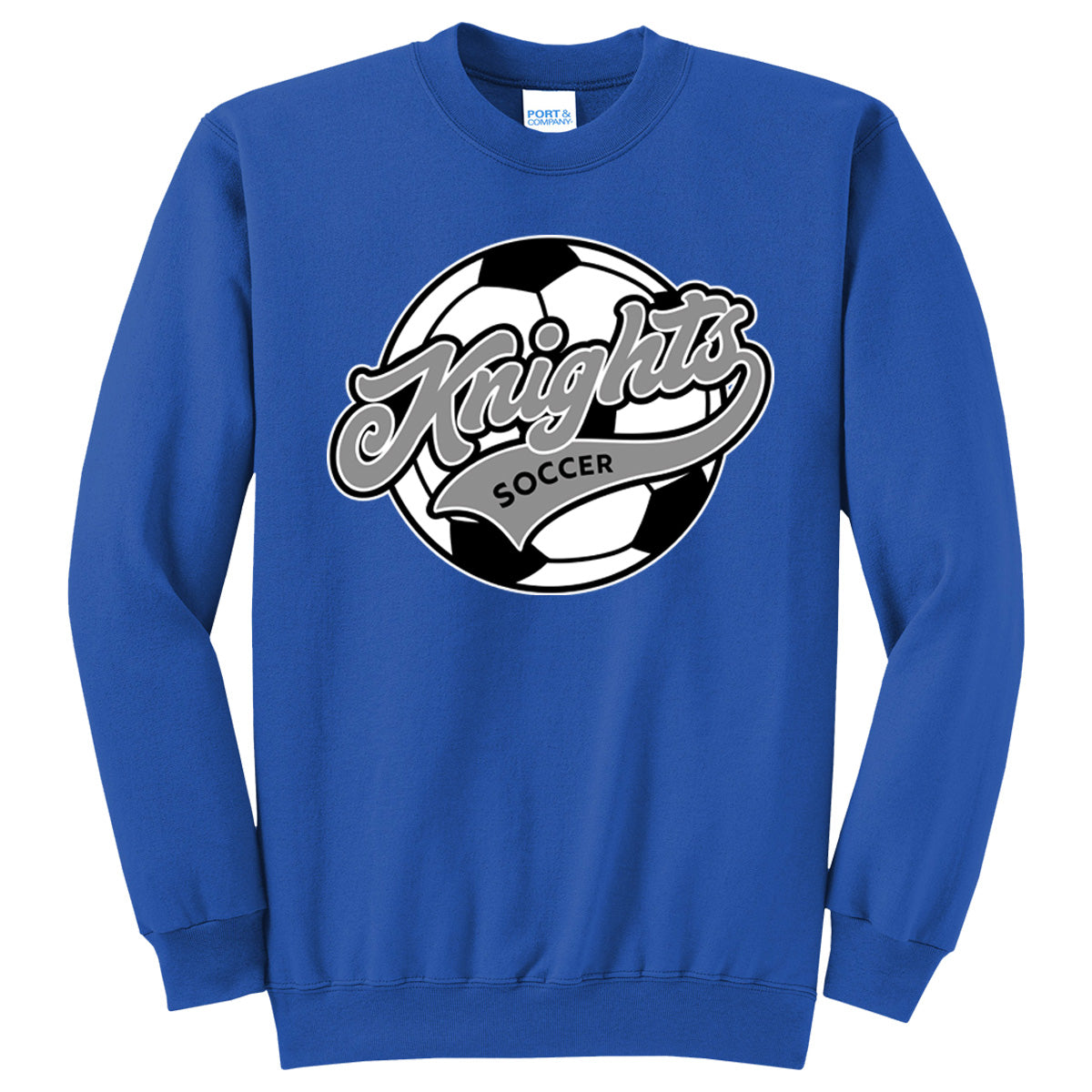 Windsor - Knights Soccer Script - True Royal (Tee/DriFit/Hoodie/Sweatshirt)