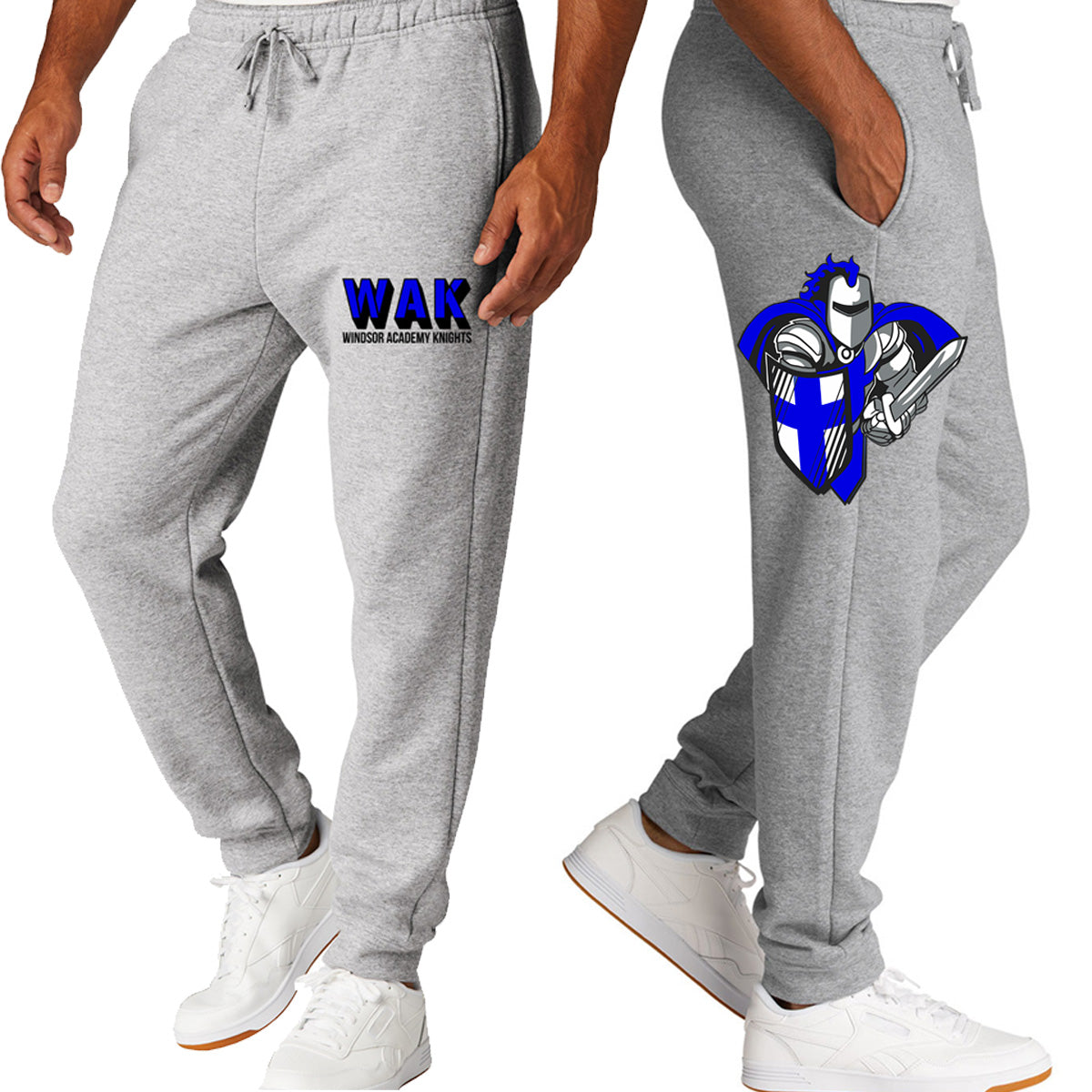 Windsor - Knight with Cross Shield - Athletic Heather Joggers (PC78J/PC78YJ)