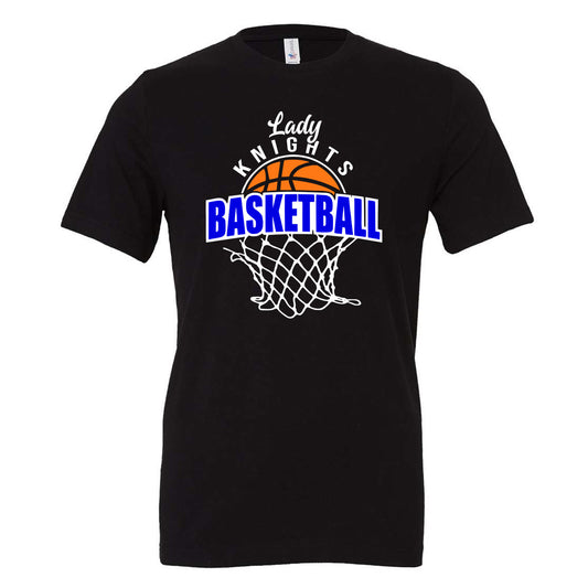 Windsor - Lady Knights Basketball and Basketball Net - Black (Tee/DriFit/Hoodie/Sweatshirt) - Southern Grace Creations
