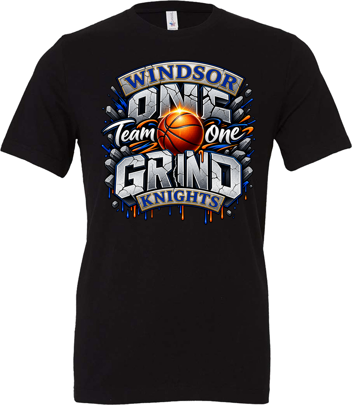 Windsor - One Team One Grind Stone Letters - Black (Tee/Drifit/Sweatshirt/Hoodie)