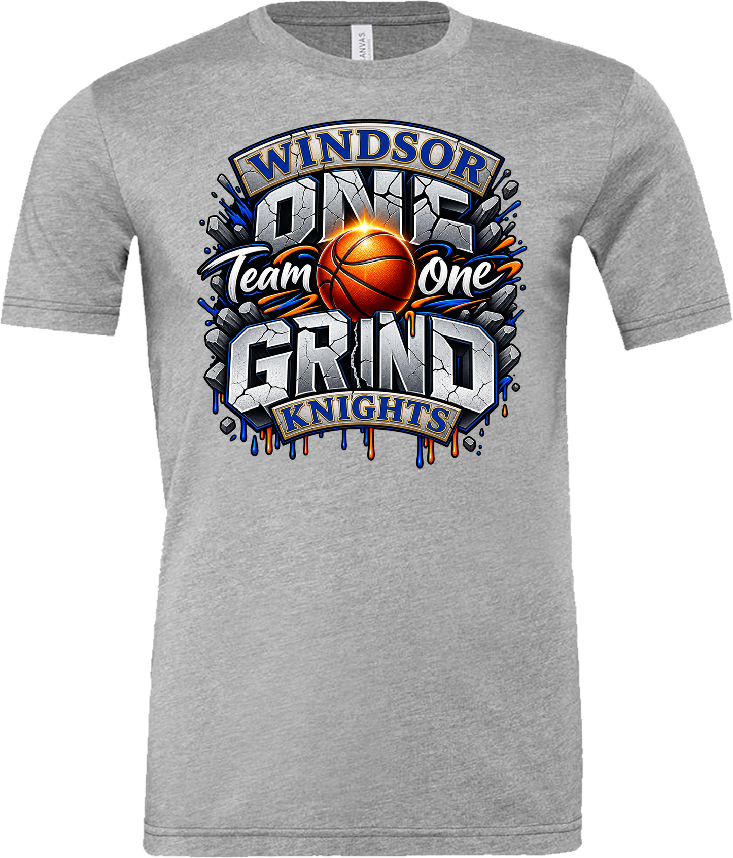 Windsor - One Team One Grind Stone Letters - Sport Grey (Tee/Drifit/Sweatshirt/Hoodie)
