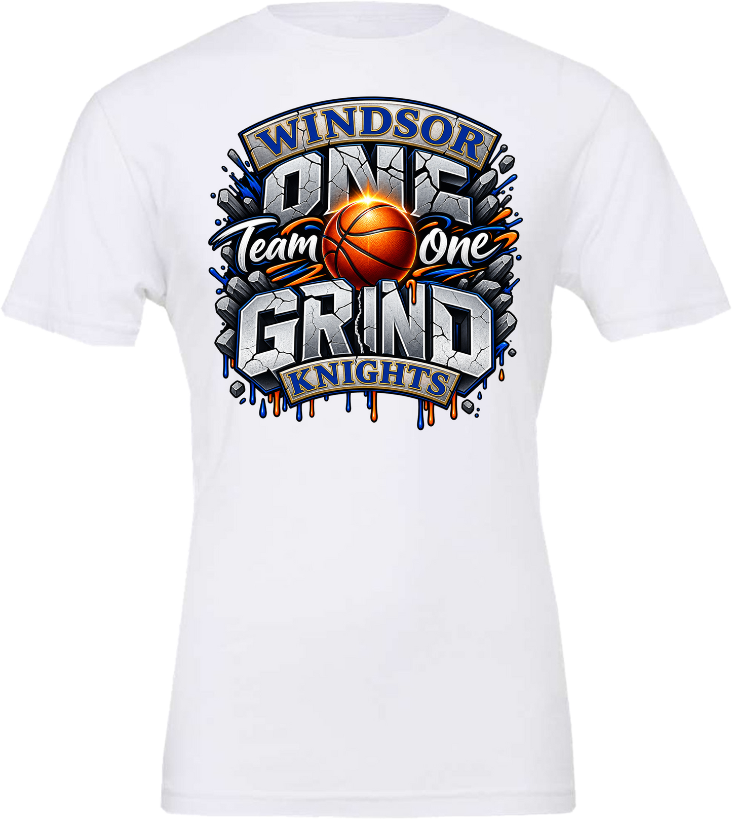 Windsor - One Team One Grind Stone Letters copy - White (Tee/Drifit/Sweatshirt/Hoodie)
