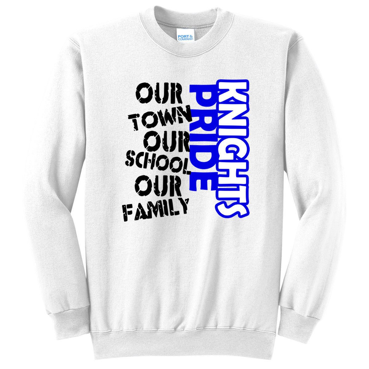 Windsor - Our Town Our School Our Family Knights Pride - White (Tee/DriFit/Hoodie/Sweatshirt)