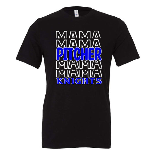 Windsor - Pitcher Mama Knights - Black (Tee/DriFit/Hoodie/Sweatshirt) - Southern Grace Creations