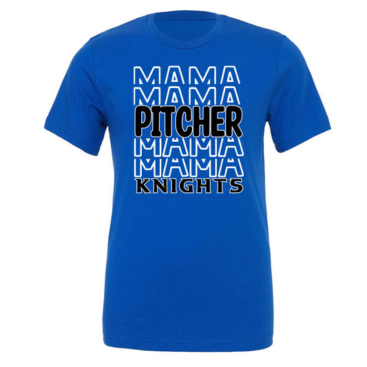 Windsor - Pitcher Mama Knights - True Royal (Tee/DriFit/Hoodie/Sweatshirt) - Southern Grace Creations