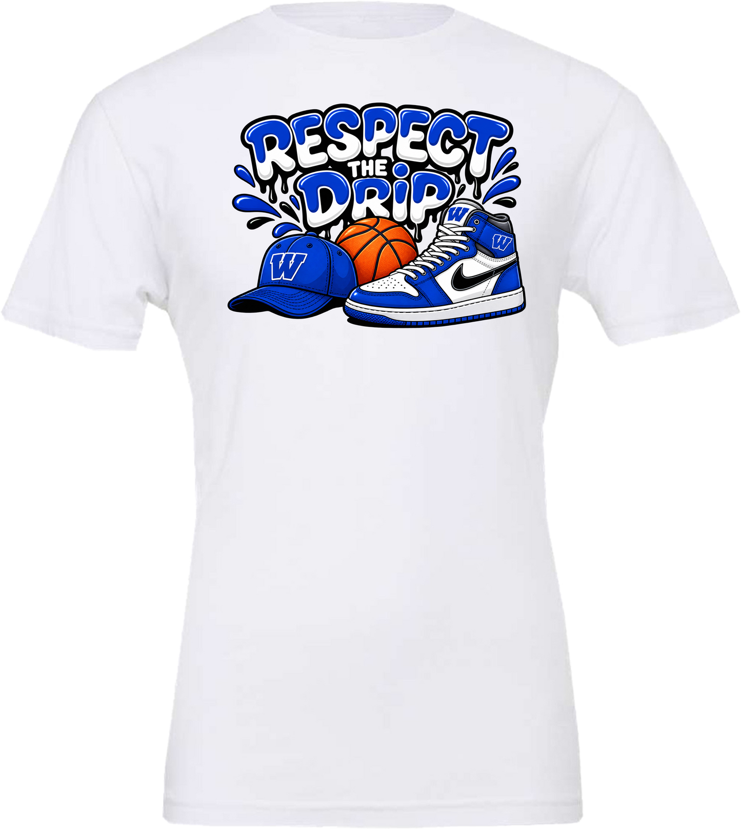 Windsor - Respect The Drip - Basketball - White (Tee/Drifit/Sweatshirt/Hoodie)