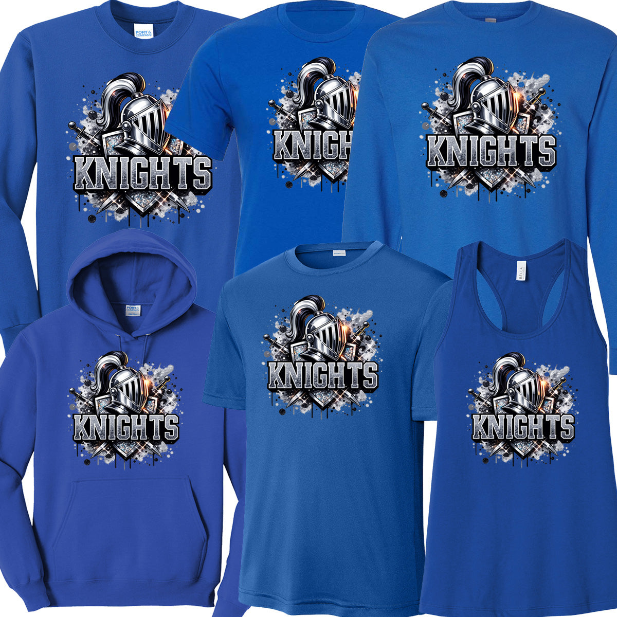 Windsor - Shiny Sparkly Knight - Royal (Tee/DriFit/Hoodie/Sweatshirt)