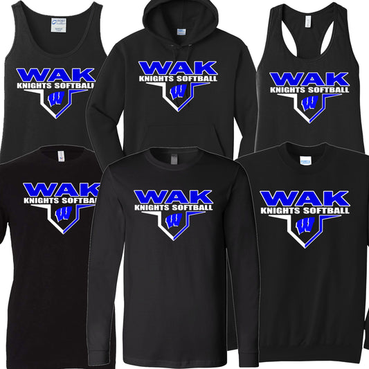 Windsor - WAK Knights Softball W - Black (Tee/DriFit/Hoodie/Sweatshirt)