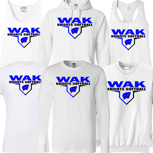 Windsor - WAK Knights Softball W - White (Tee/DriFit/Hoodie/Sweatshirt)