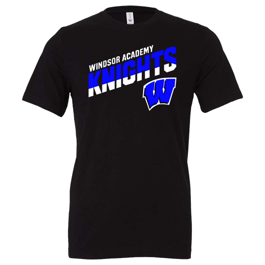Windsor - WINDSOR ACADEMY KNIGHTS SLANTED W - Black (Tee/DriFit/Hoodie/Sweatshirt)