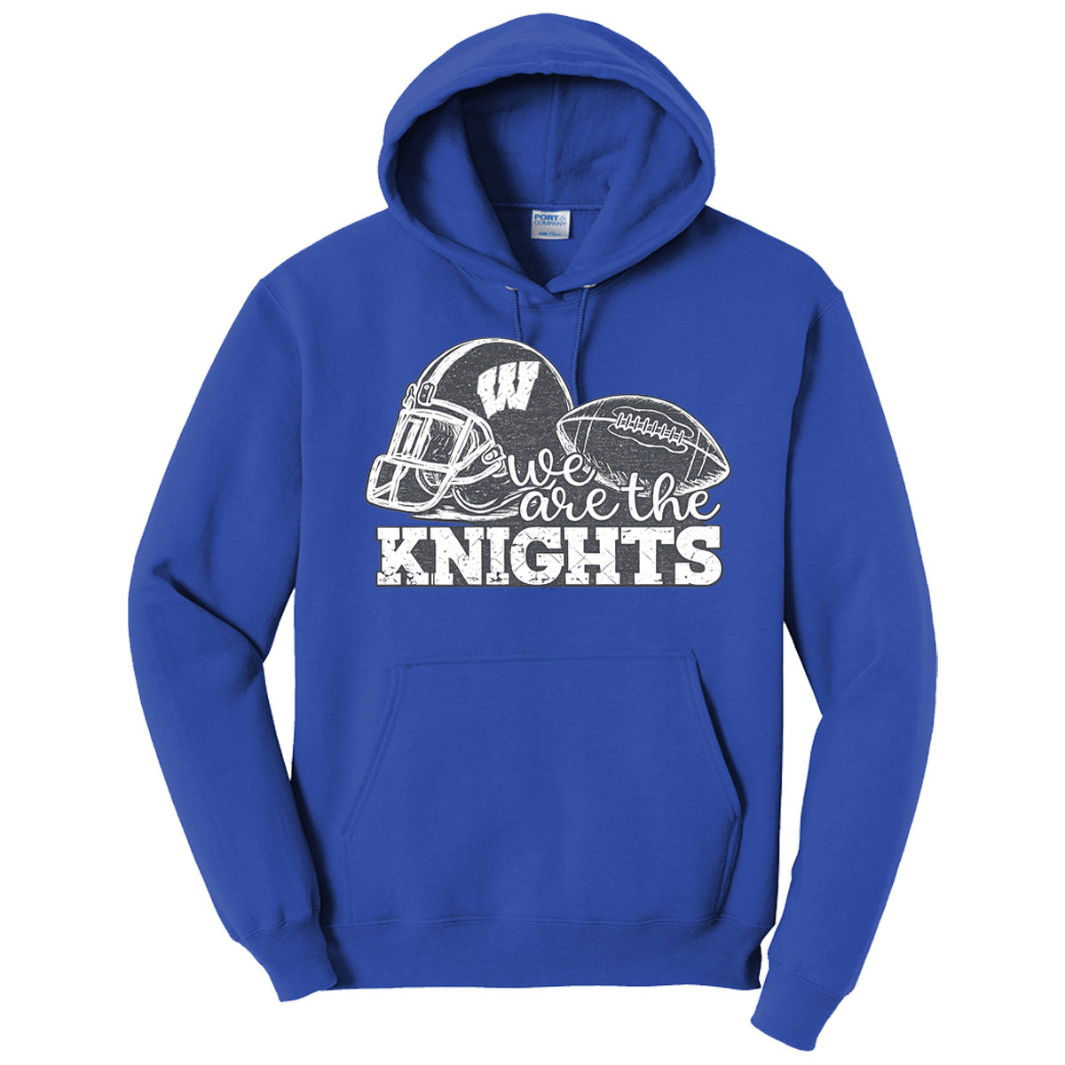 Windsor - We Are The Knights Football Sketch - Royal (Tee/Drifit/Sweatshirt/Hoodie)