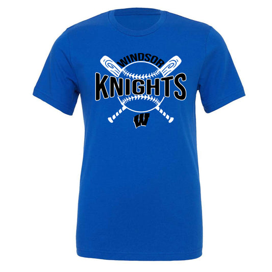Windsor - Windsor Knights Bats and Ball - True Royal (Tee/DriFit/Hoodie/Sweatshirt) - Southern Grace Creations