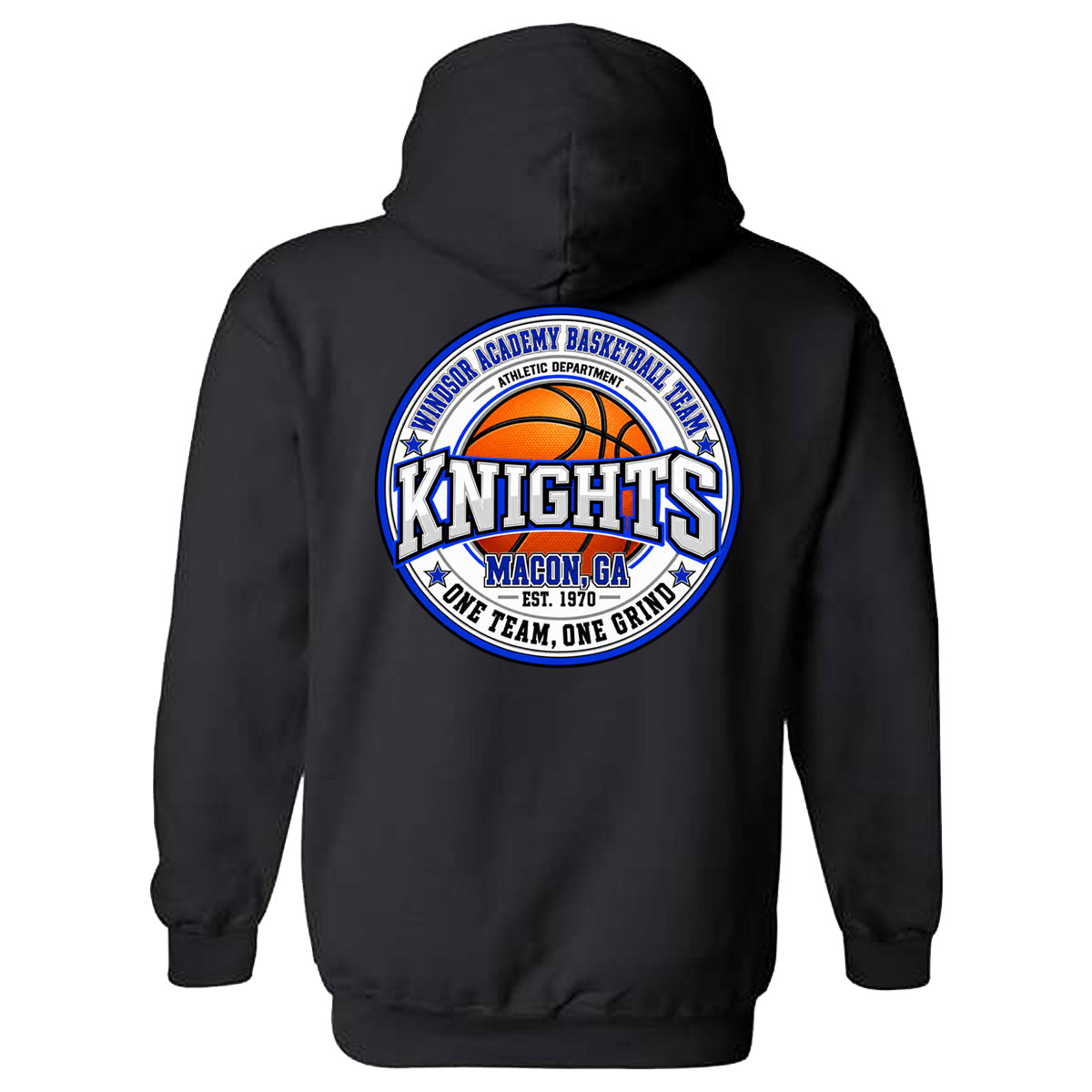 Windsor - Windsor Academy Basketball Team Solid Circle Orange Basketball - Black (Tee/Drifit/Sweatshirt/Hoodie)