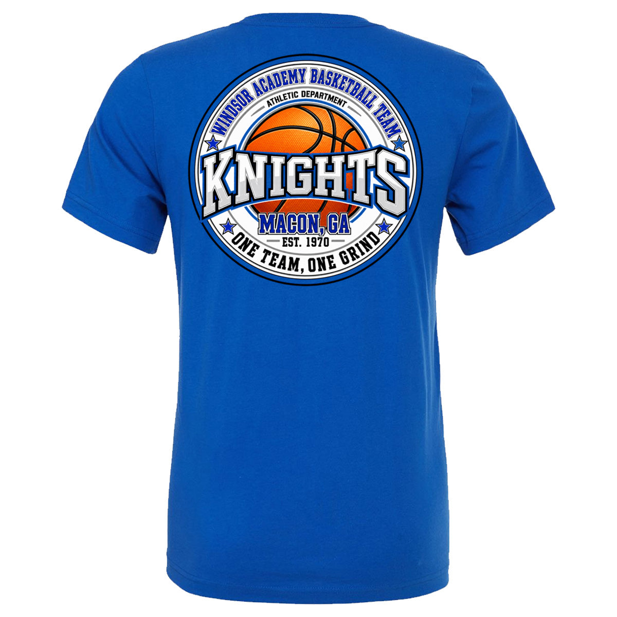 Windsor - Windsor Academy Basketball Team Solid Circle Orange Basketball - Royal (Tee/Drifit/Sweatshirt/Hoodie)