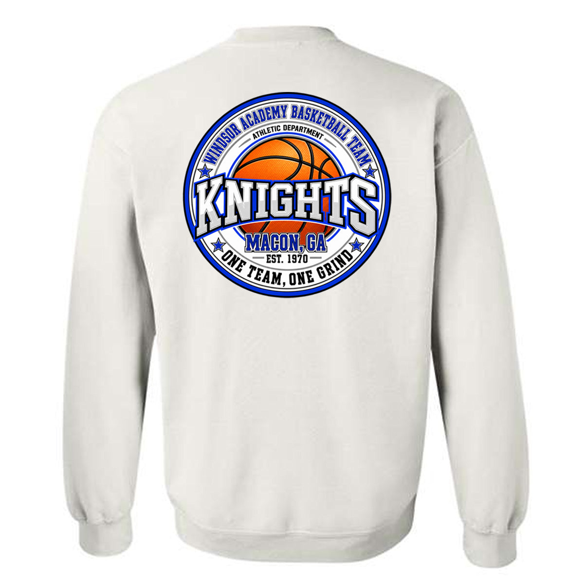 Windsor - Windsor Academy Basketball Team Solid Circle Orange Basketball - White (Tee/Drifit/Sweatshirt/Hoodie)