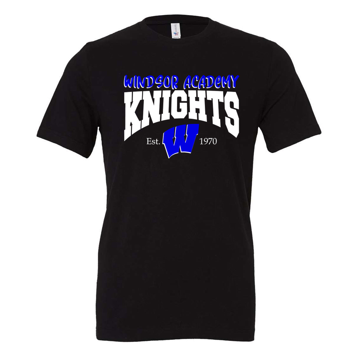 Windsor - Windsor Academy Knights Arched - Black (Tee/DriFit/Hoodie/Sweatshirt)