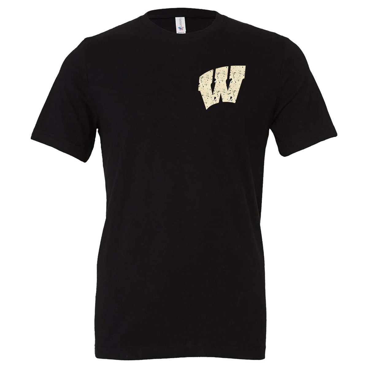 Windsor - Windsor Academy Knights Football Distressed Flag and Player - Black (Tee/Drifit/Sweatshirt/Hoodie)