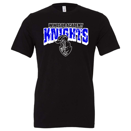 Windsor - Windsor Academy Knights Stone Letters - Black (Tee/DriFit/Hoodie/Sweatshirt)