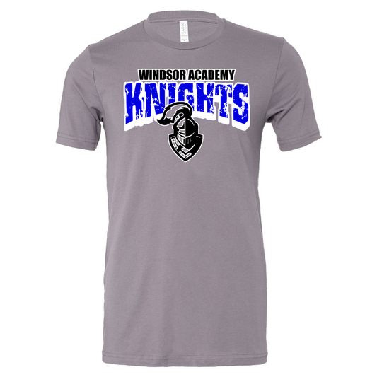 Windsor - Windsor Academy Knights Stone Letters - Storm/Medium Grey (Tee/DriFit/Hoodie/Sweatshirt)
