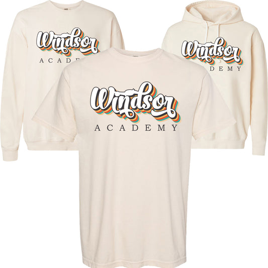 Windsor - Windsor Academy Retro - Comfort Color - Ivory (Tee/Hoodie/Sweatshirt)