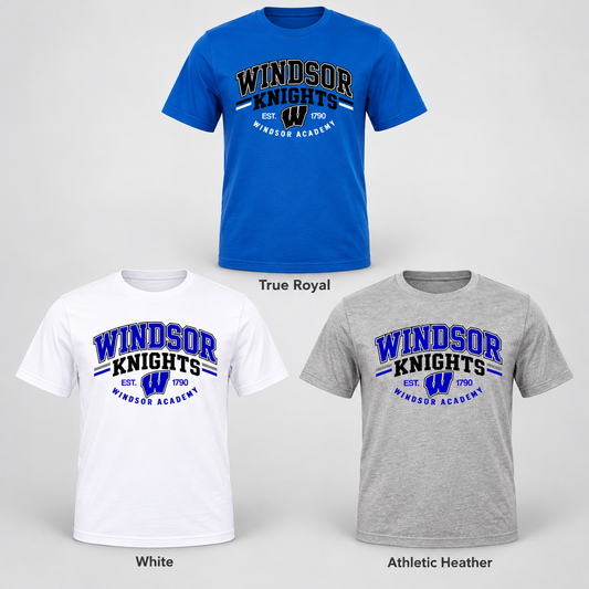 Windsor - Windsor Knights W Est. 1970 Windsor Academy (Tee/Drifit/Sweatshirt/Hoodie)