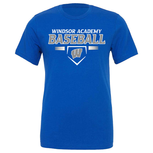 Windsor - Windsor Academy Baseball Homeplate W - True Royal (Tee/Drifit/Sweatshirt/Hoodie)