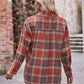 Mandy Plaid Dropped Shoulder Longline Shirt