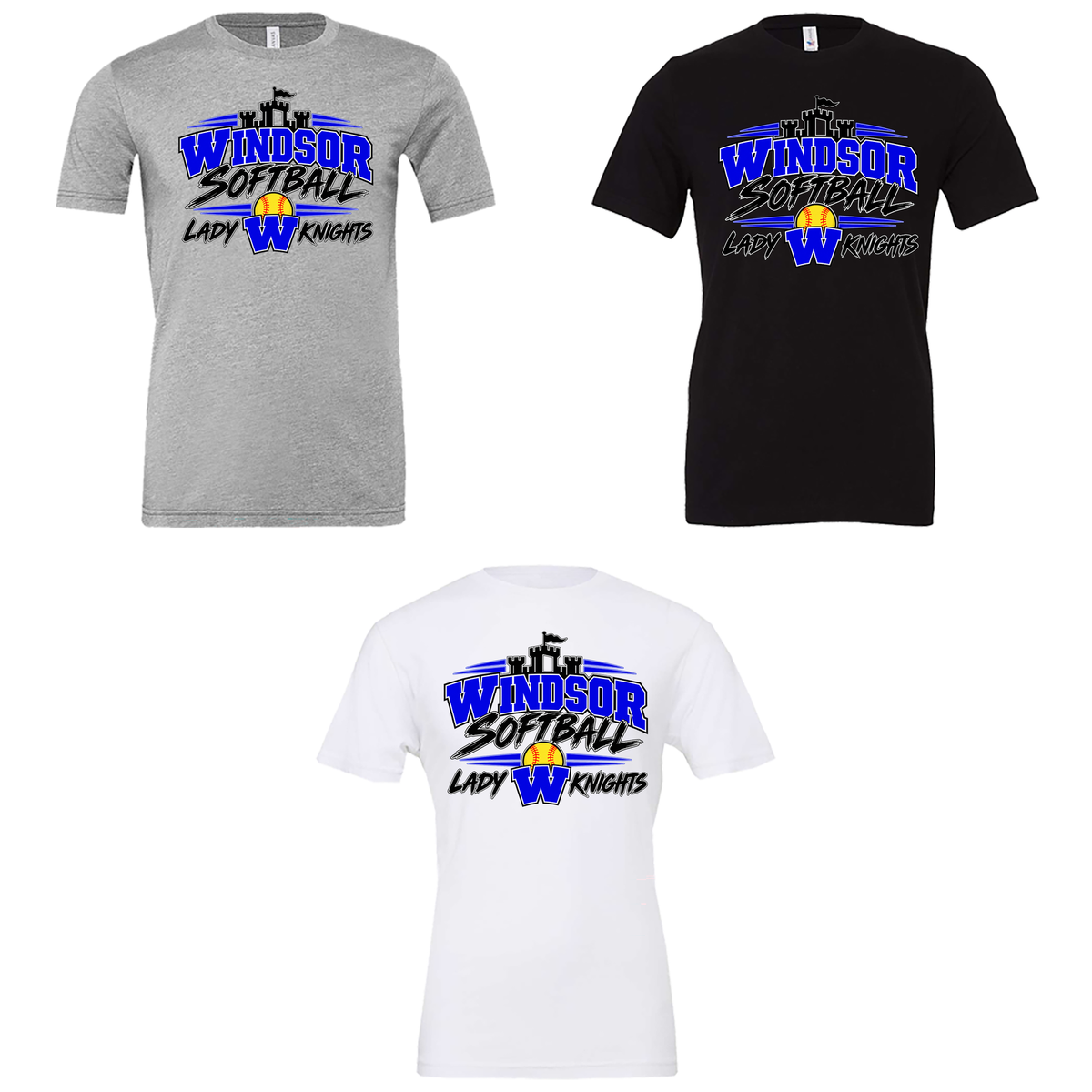 Windsor - Windsor Softball Lady W Knights (Tee/Drifit/Sweatshirt/Hoodie)