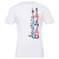 America 1776 Land of The Free Big Block Letters - Short Sleeves Cotton - White