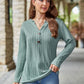 Mandy Notched Long Sleeve T-Shirt