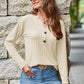 Mandy Notched Long Sleeve T-Shirt