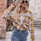 Mandy Plaid Dropped Shoulder Longline Shirt