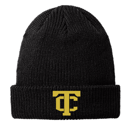 •Twiggs County - TC (Gold) - Chunky Knit Beanie (C958)