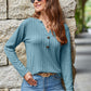 Mandy Notched Long Sleeve T-Shirt