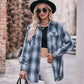 Mandy Plaid Dropped Shoulder Longline Shirt