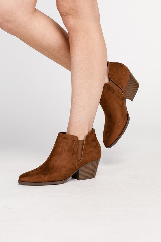 GWEN Suede Ankle Boots - Southern Grace Creations