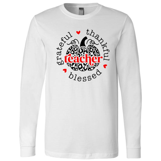 Grateful Thankful Blessed Teacher - White (Tee/Hoodie/Sweatshirt)