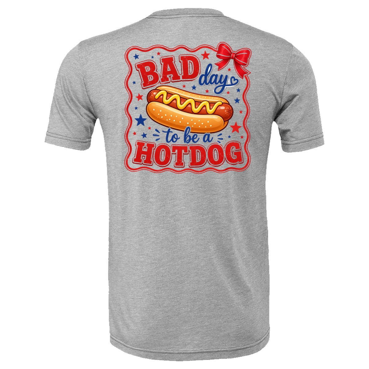 American Hotdog 250 - Short Sleeves Cotton - Athletic Heather