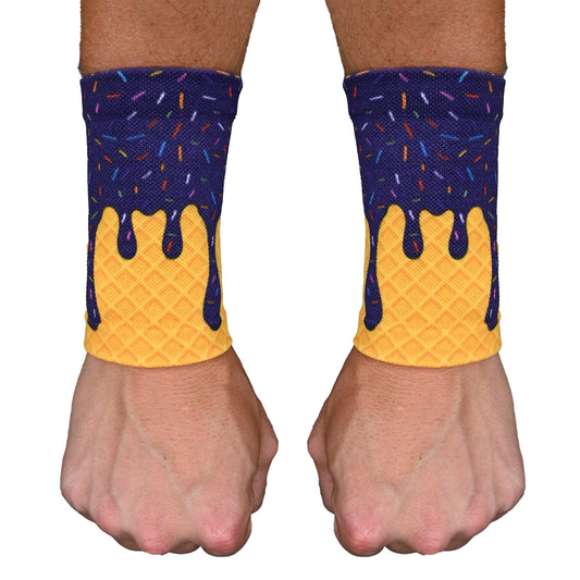 Purple Ice Cream Wrist Support Sleeves