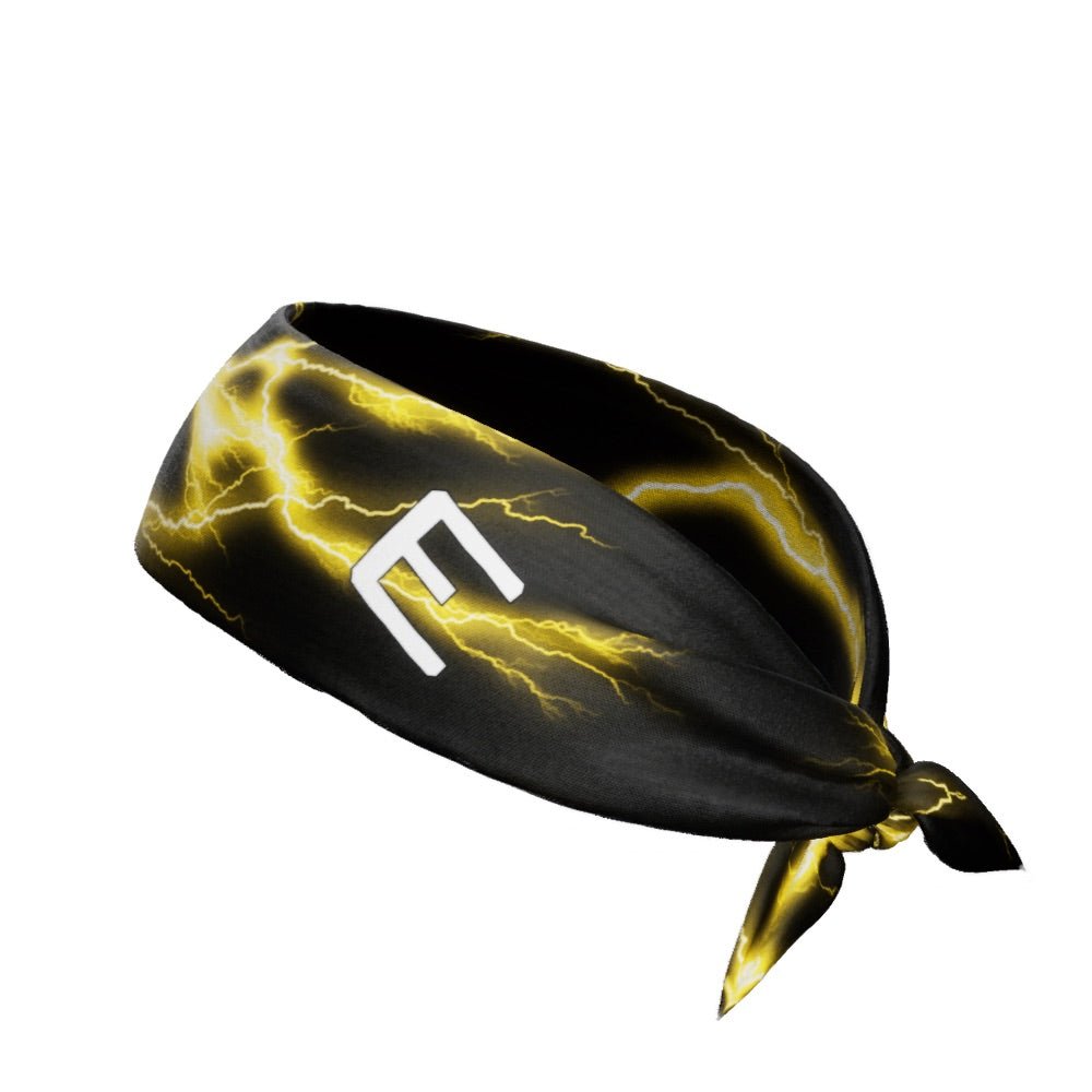 Yellow Lightning Tie Headband