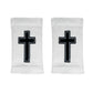 Faith Cross White Wrist Support Sleeves