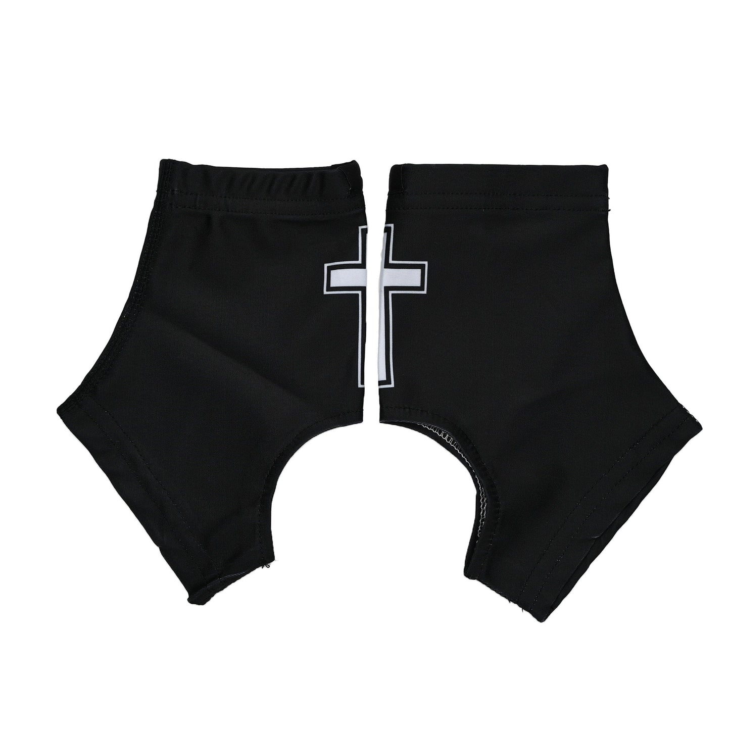 Faith Cross Black Cleat Covers