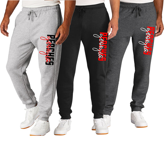 Peaches - Georgia Peaches Block Script - Core Fleece Jogger (PC78J/PC78YJ)