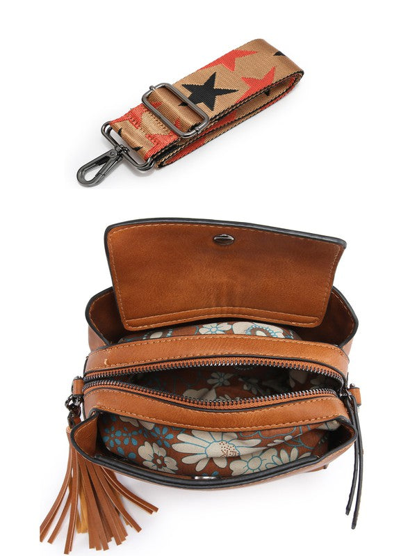 small crossbody bag triple multipockets - Southern Grace Creations
