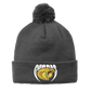 •Twiggs County - Cobras Pointed Cobra Head (White/Gold) - Solid Pom Pom Beanie (STC37)