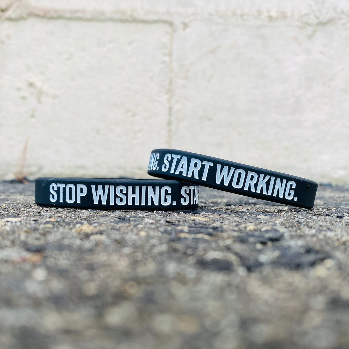 STOP WISHING. START WORKING. Wristband - Southern Grace Creations