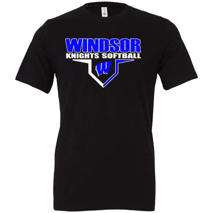 Windsor - Windsor Knights Softball W - Black (Tee/DriFit/Hoodie/Sweatshirt)