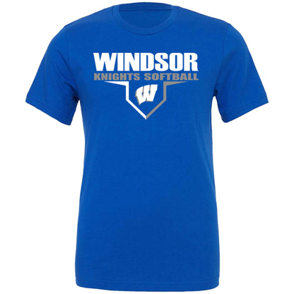 Windsor - Windsor Knights Softball W - Royal (Tee/DriFit/Hoodie/Sweatshirt)